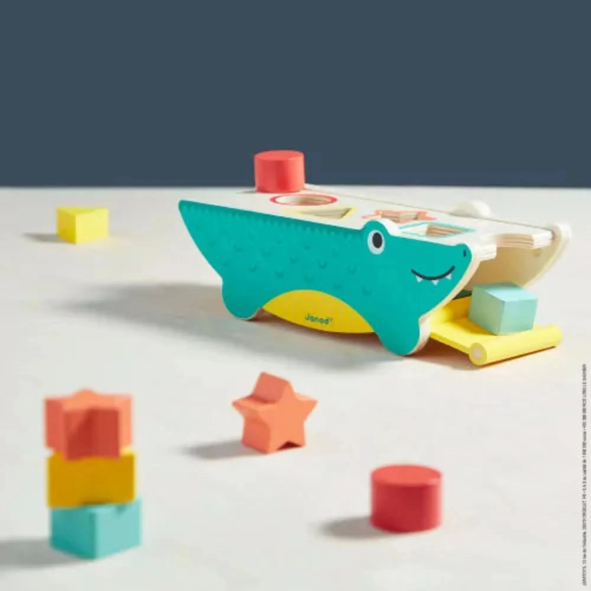 JANOD Shape Sorting Crocodile - Tropik
