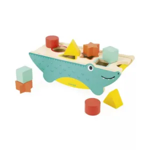 JANOD Shape Sorting Crocodile - Tropik