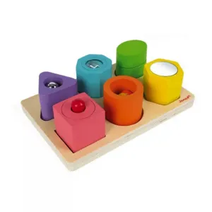 JANOD Shapes & Sounds 6-Block Puzzle