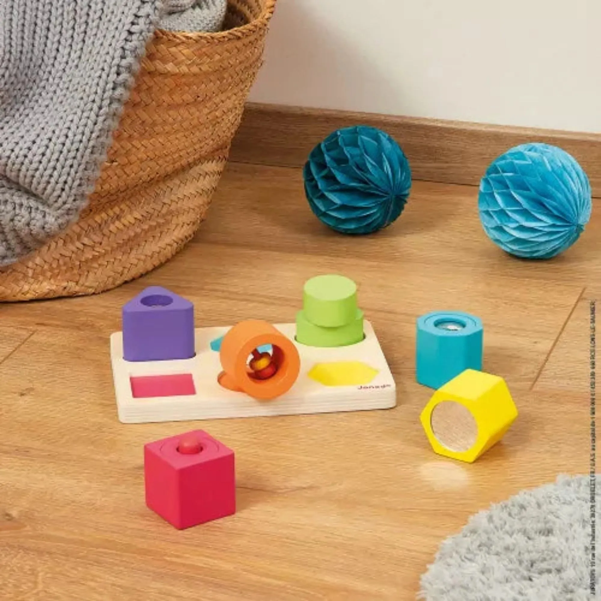 JANOD Shapes & Sounds 6-Block Puzzle
