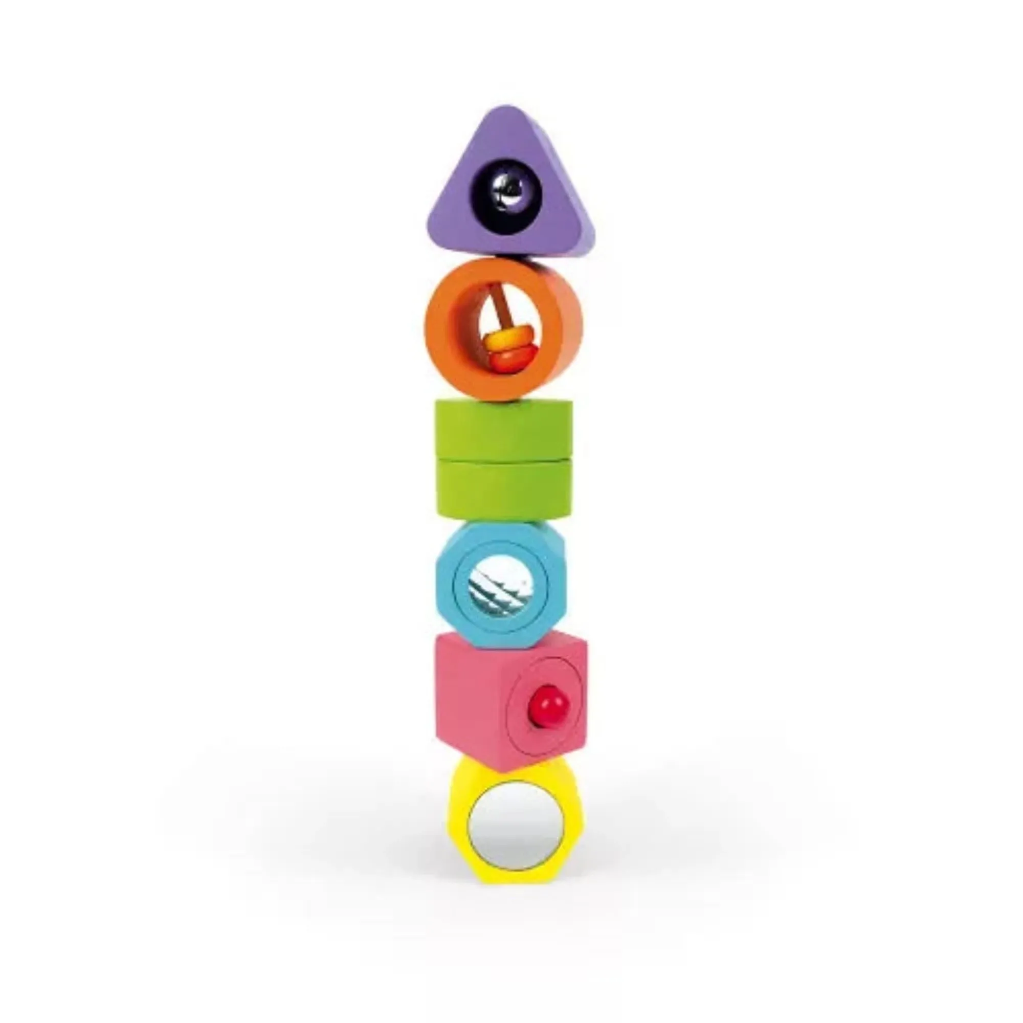 JANOD Shapes & Sounds 6-Block Puzzle