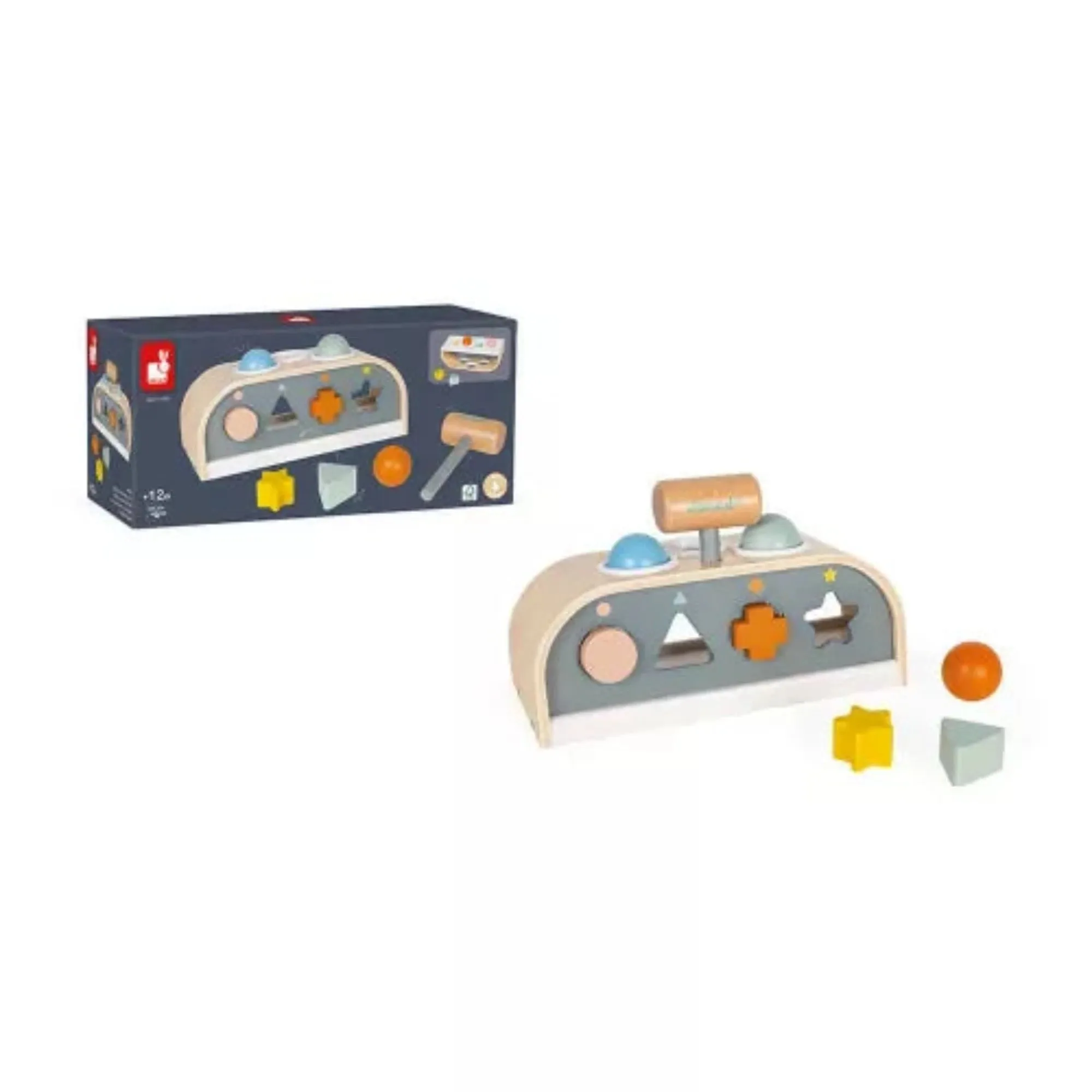 JANOD Sweet Cocoon Tap Tap & Shape Sorter