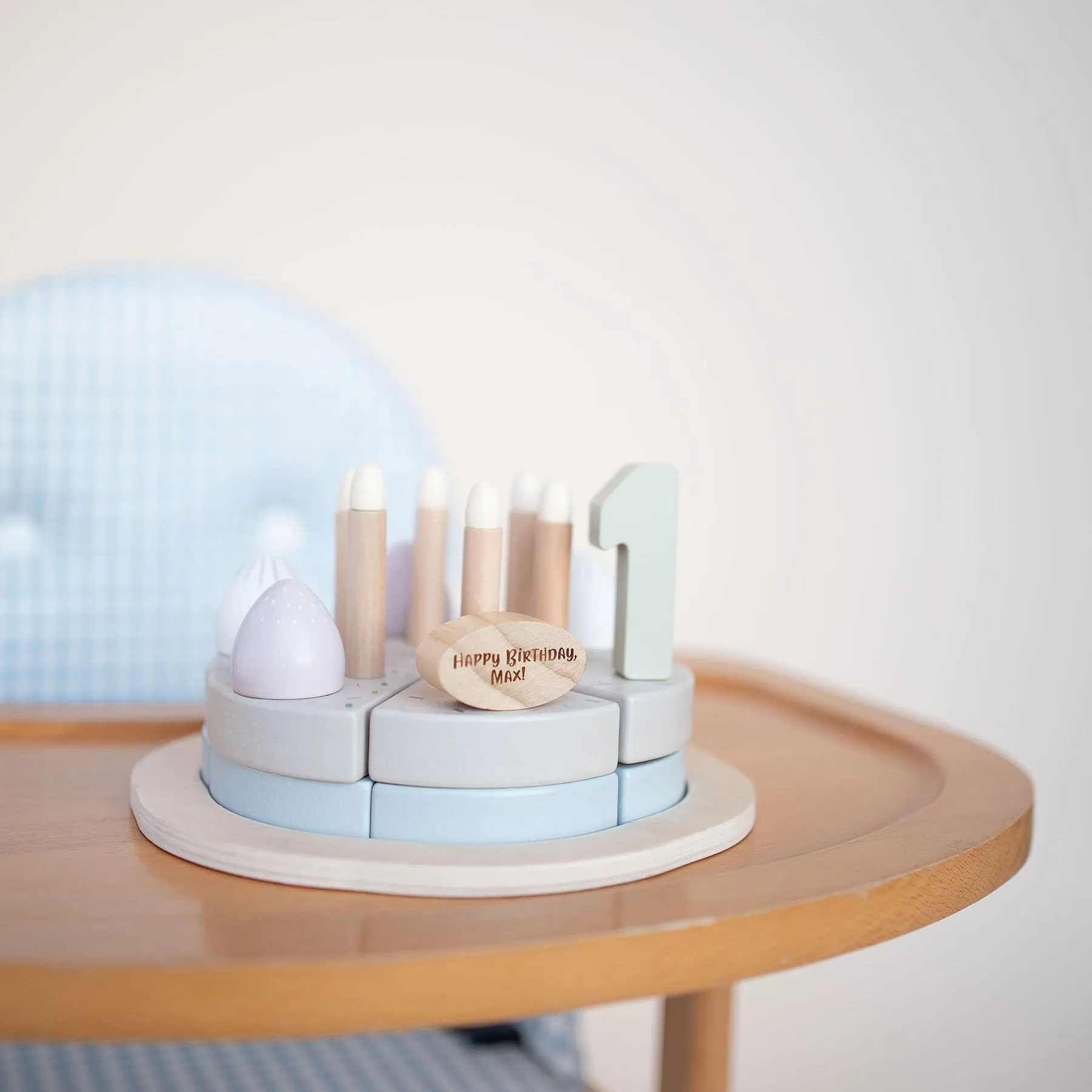JBØRN Personalised Wooden Birthday Cake