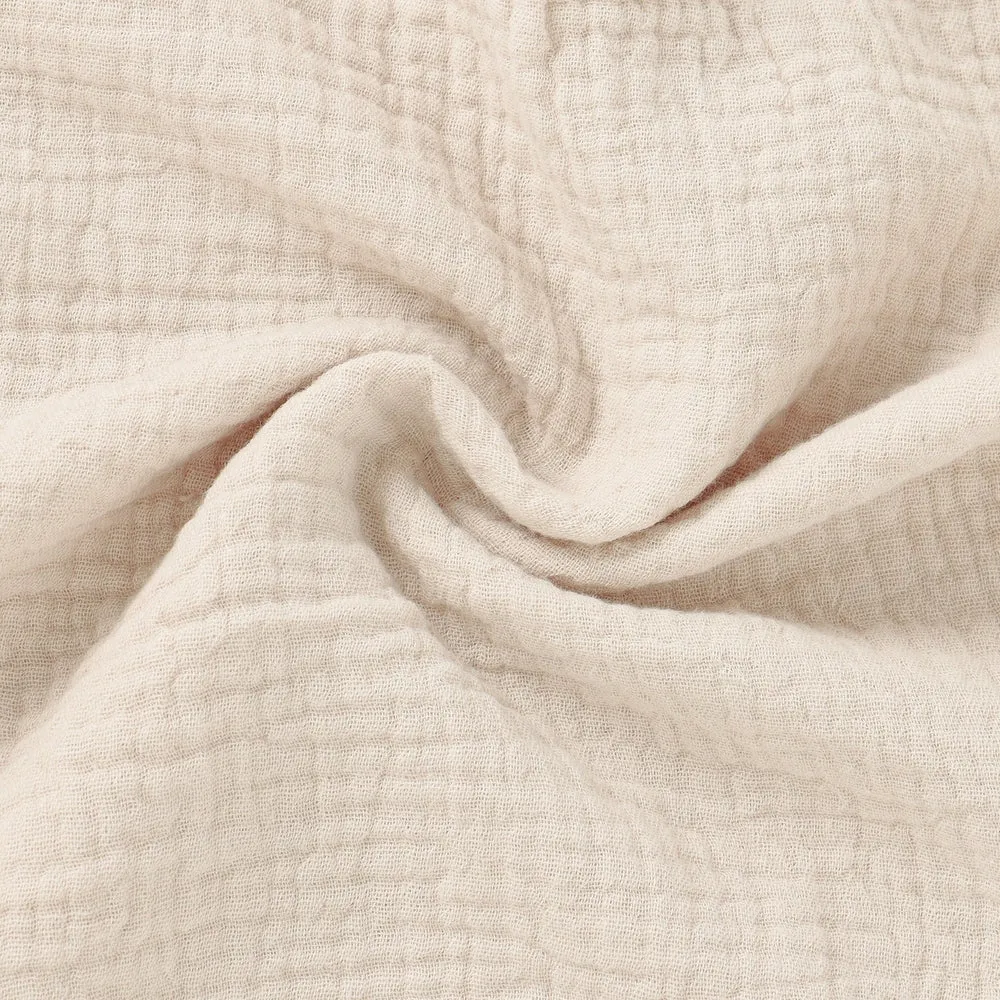 JBØRN Pop Pom Swaddle Organic Muslin Blanket & Teether Set