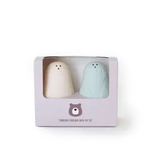 JBØRN Tumbling Penguins Bath Toy Set