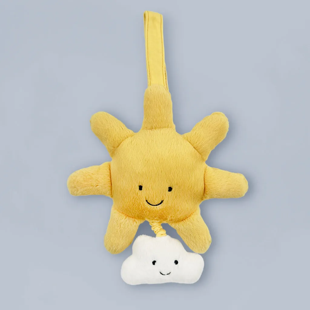 Jellycat Amuseable Sun Musical Pull with Hello Sun Fabric Book