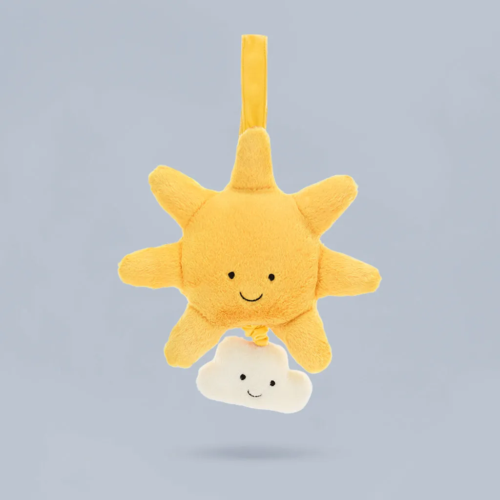 Jellycat Amuseable Sun Musical Pull with Hello Sun Fabric Book