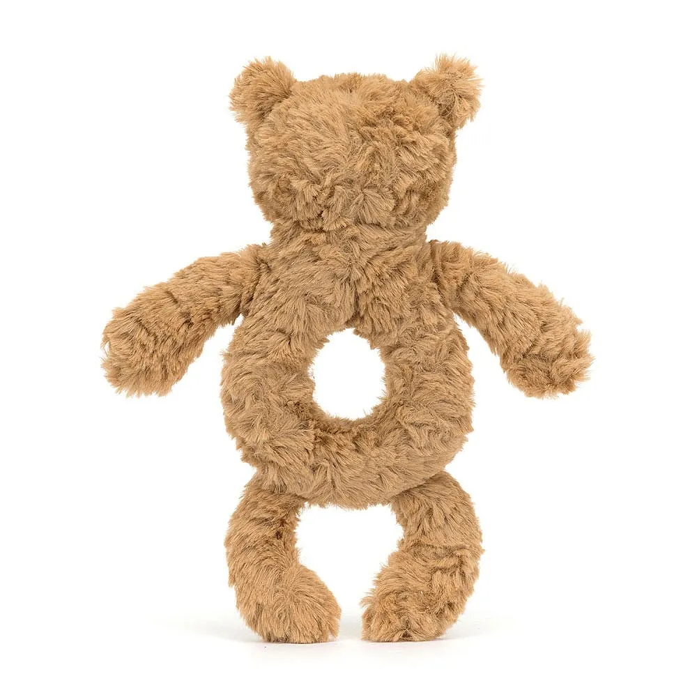 Jellycat Bartholomew bear ring rattle