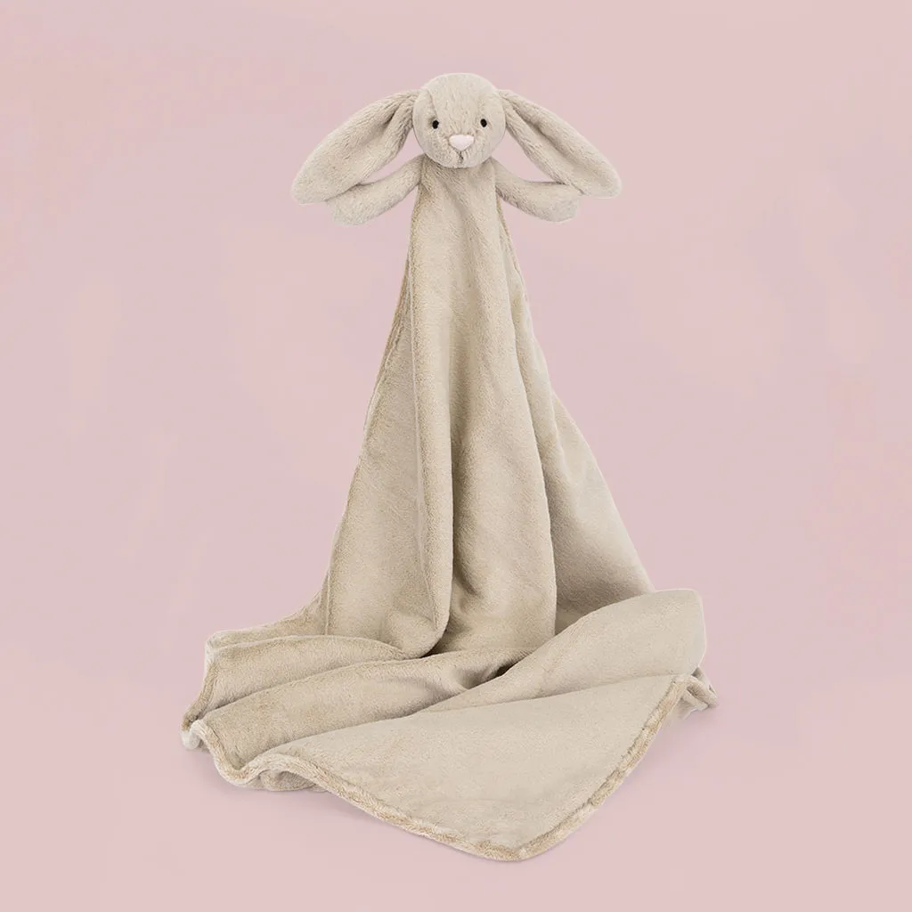 Jellycat Bashful Bunny Blankie, Beige
