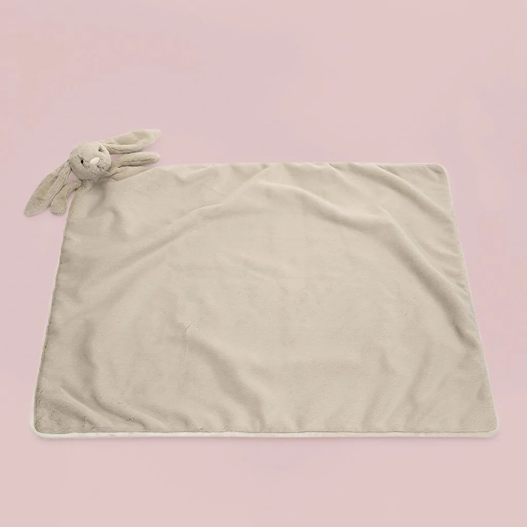Jellycat Bashful Bunny Blankie, Beige