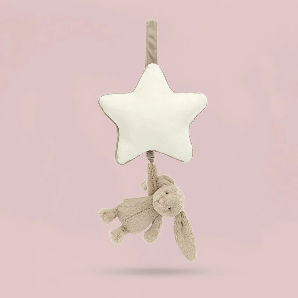 Jellycat Bashful Bunny Musical Pull, Beige