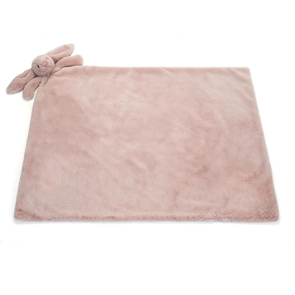 Jellycat bashful luxe bunny rosa blankie