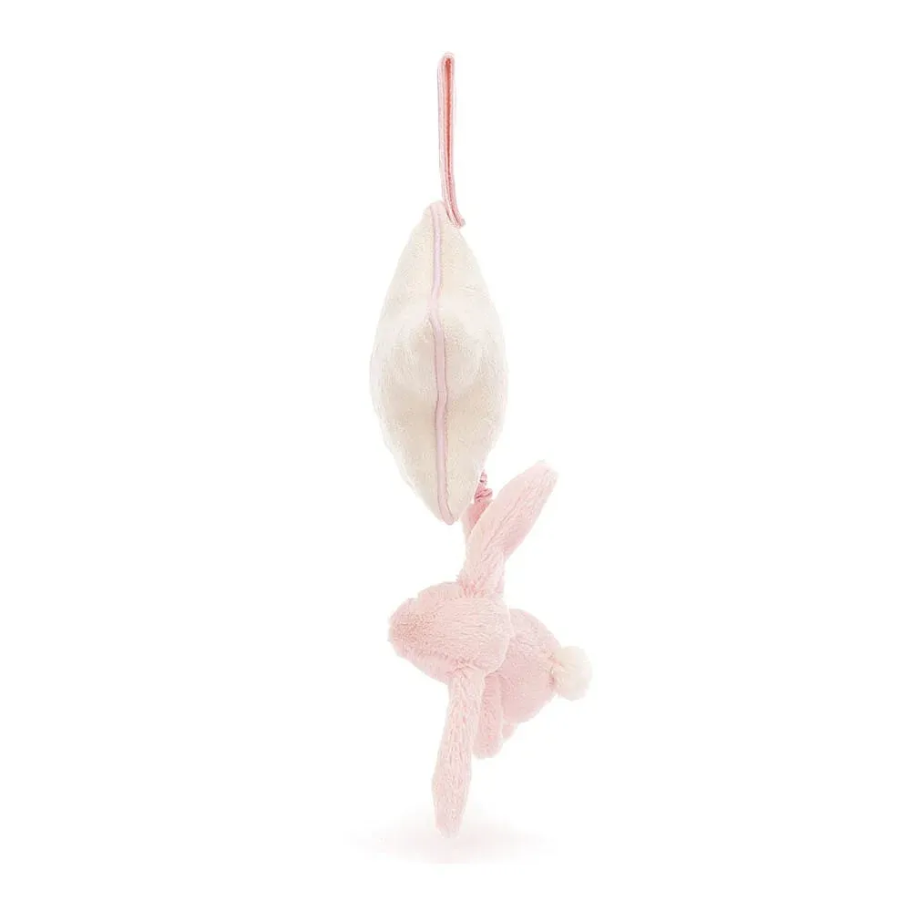 Jellycat bashful pink bunny musical pull