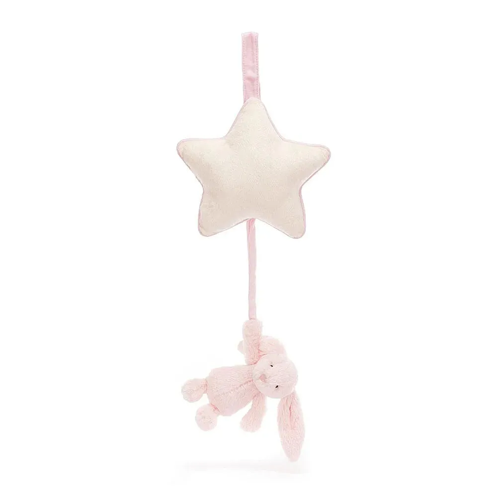 Jellycat bashful pink bunny musical pull