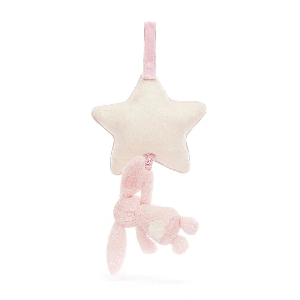 Jellycat bashful pink bunny musical pull