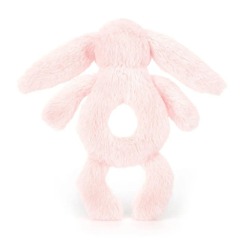 Jellycat bashful pink bunny ring rattle