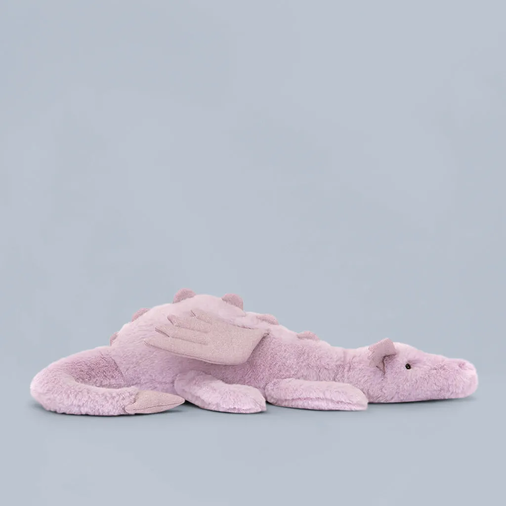 Jellycat Lavender Dragon Soft Toy, Large