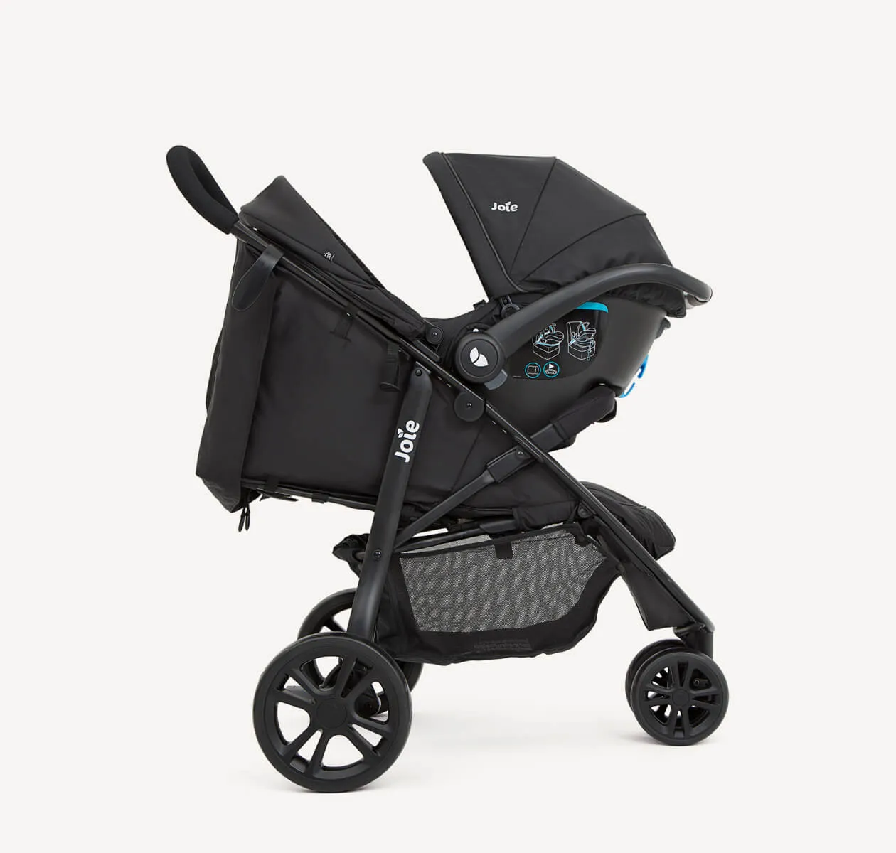 Joie Litetrax 3 Travel System in Coal