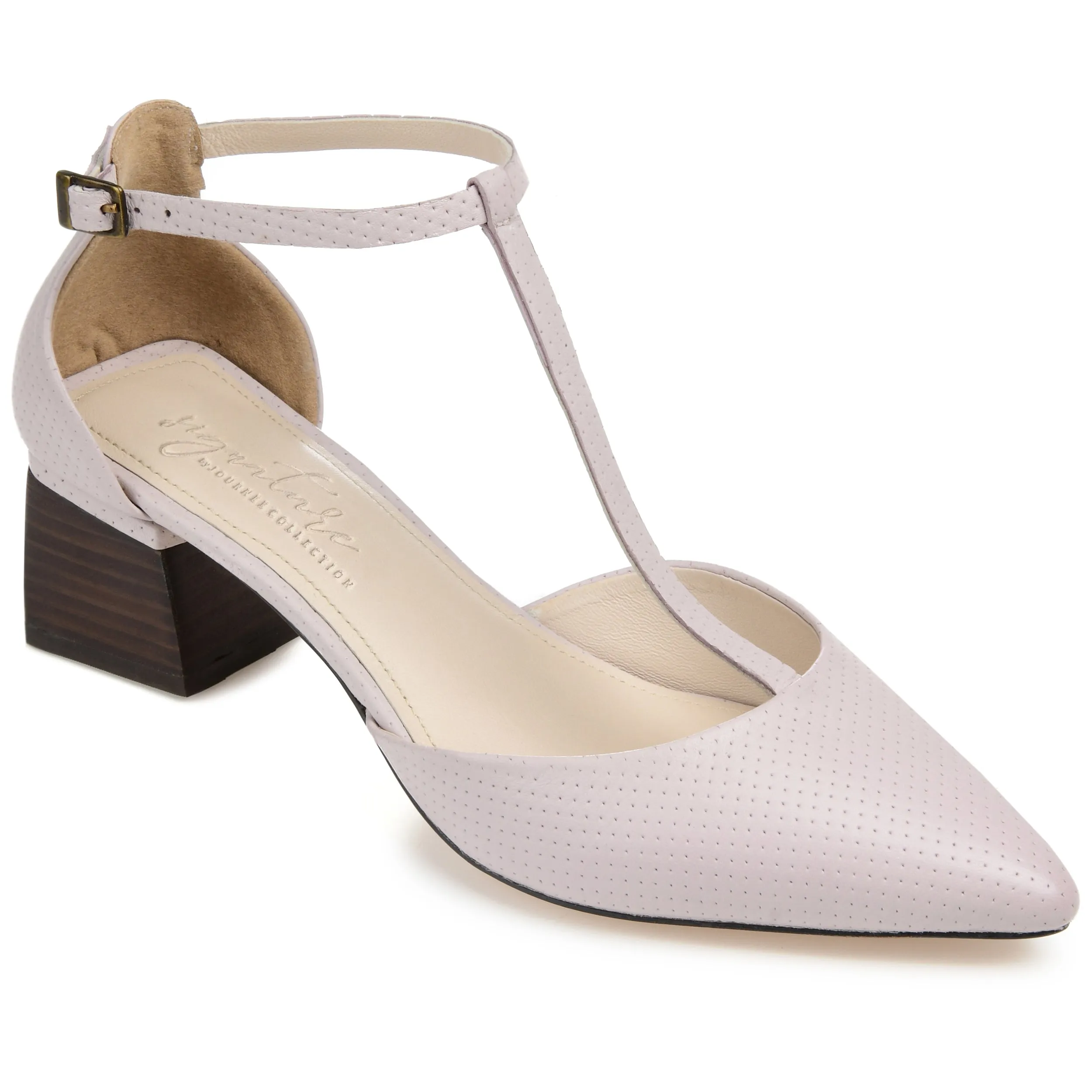 Journee Signature Women's Genuine Leather Tru Comfort Foam Cameela Pump
