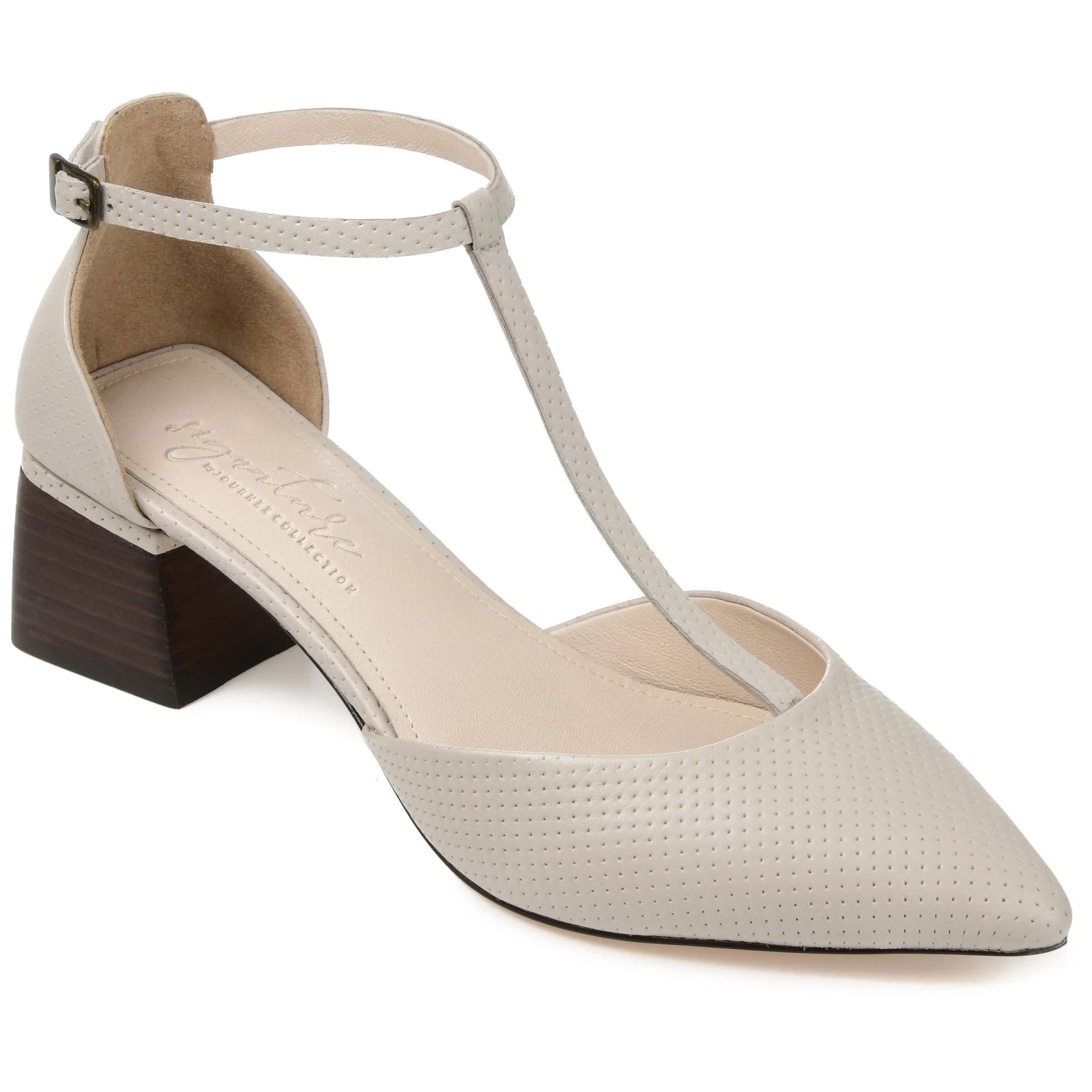 Journee Signature Women's Genuine Leather Tru Comfort Foam Cameela Pump