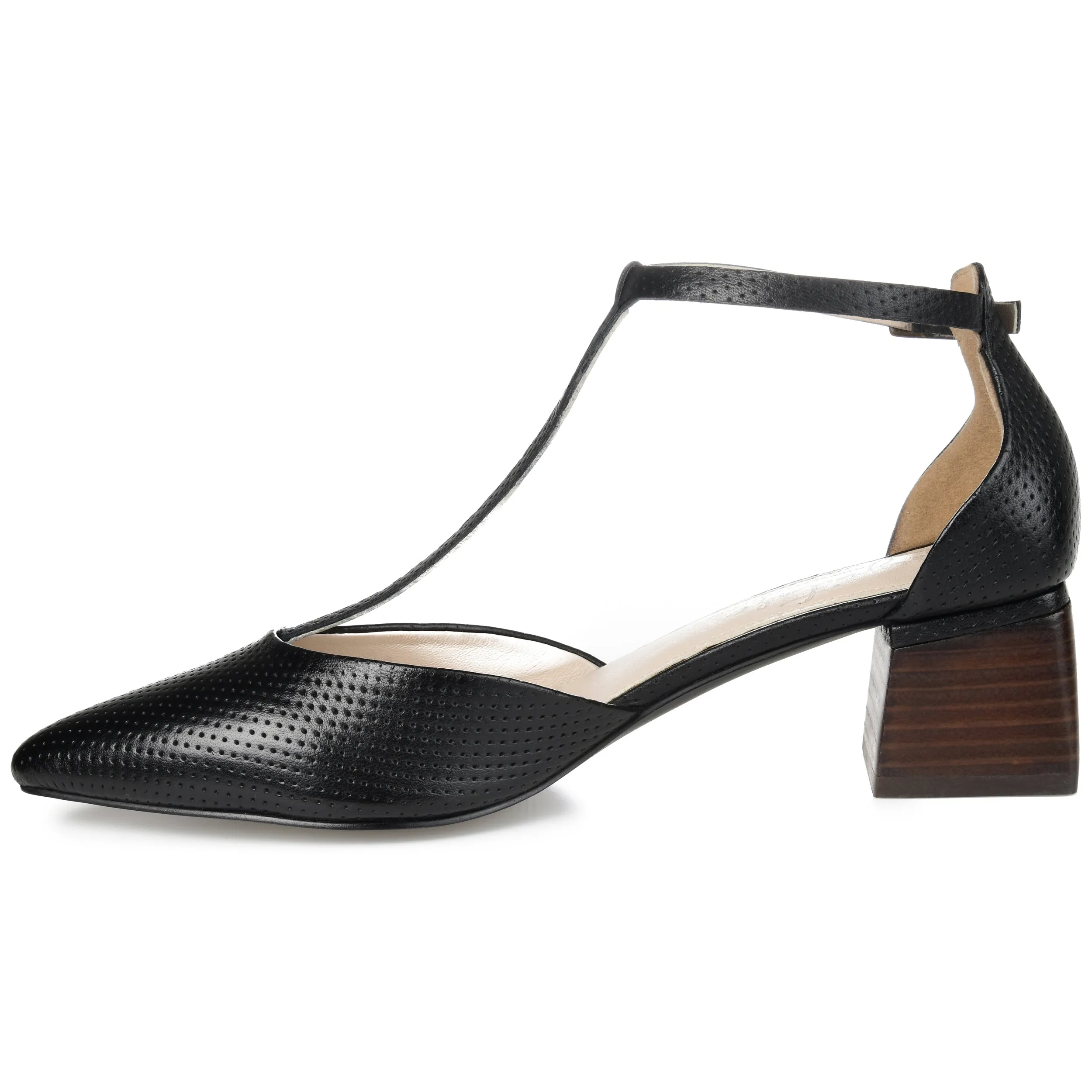 Journee Signature Women's Genuine Leather Tru Comfort Foam Cameela Pump