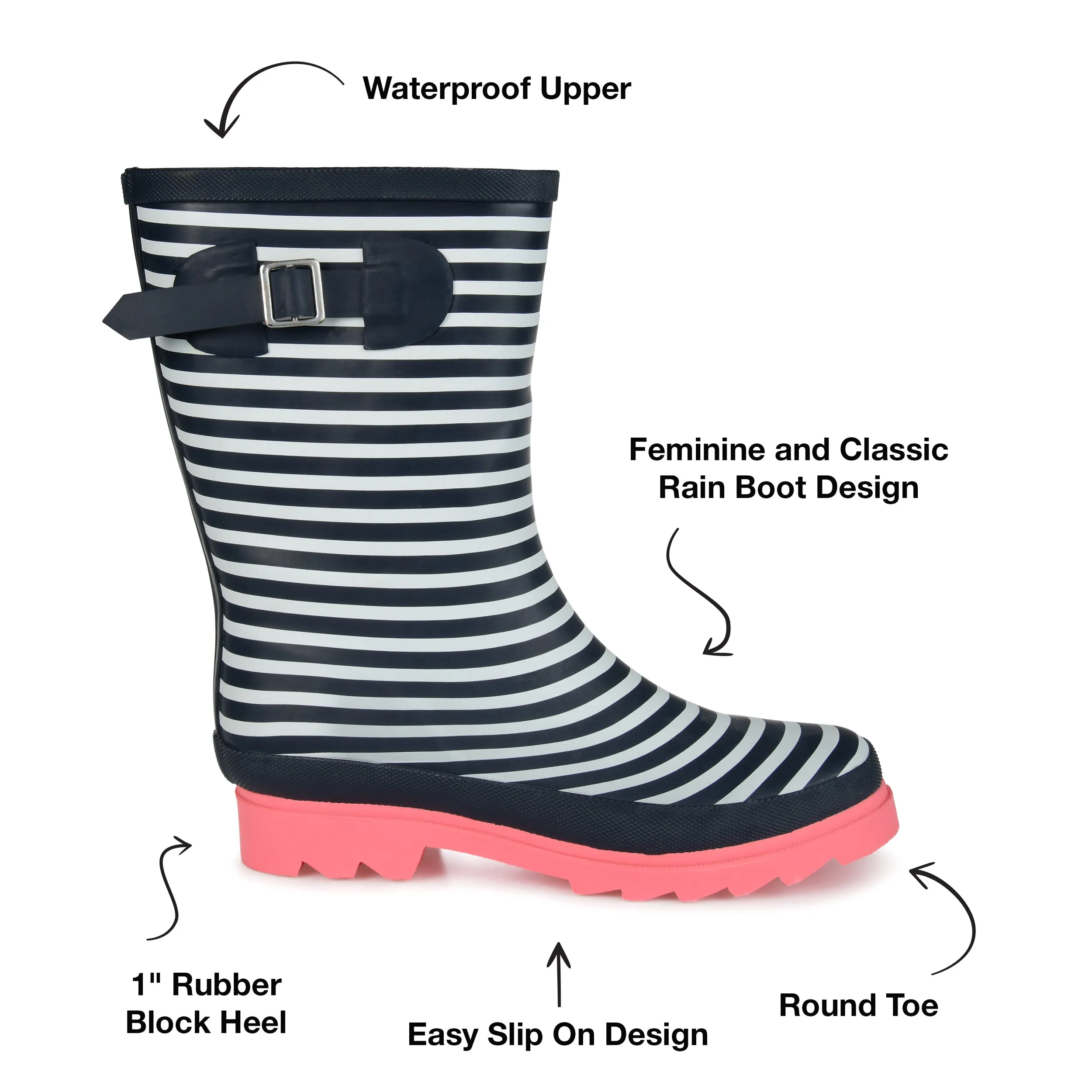 Journee Women's Seattle Rain Boot
