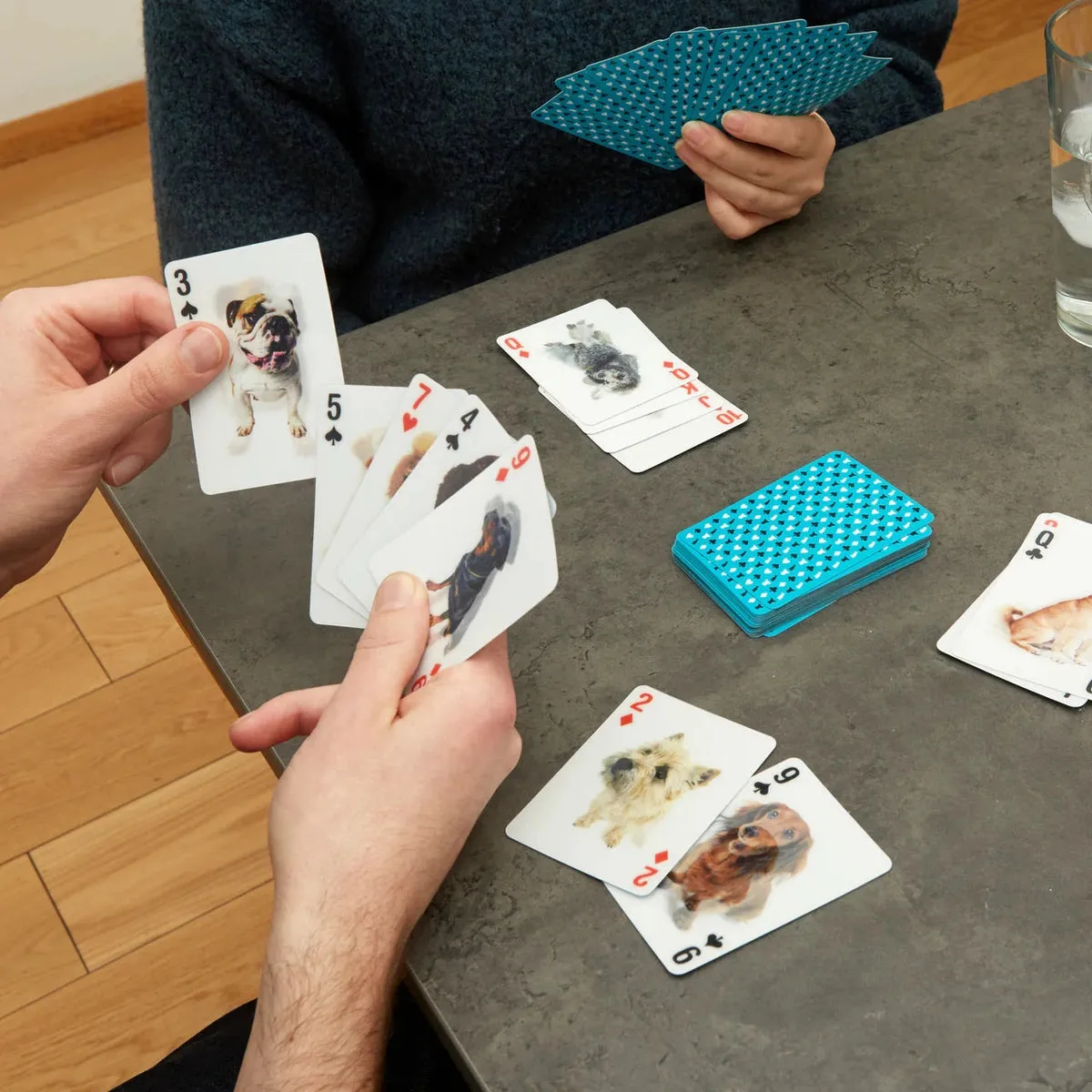 Kikkerland dogs 3D playing cards