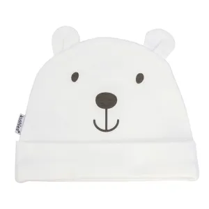 KUSHIES Baby Hat 3-6m - White
