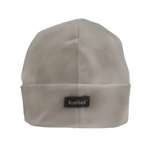 Kushies Organic Baby Cap (3-6 M) - Grey