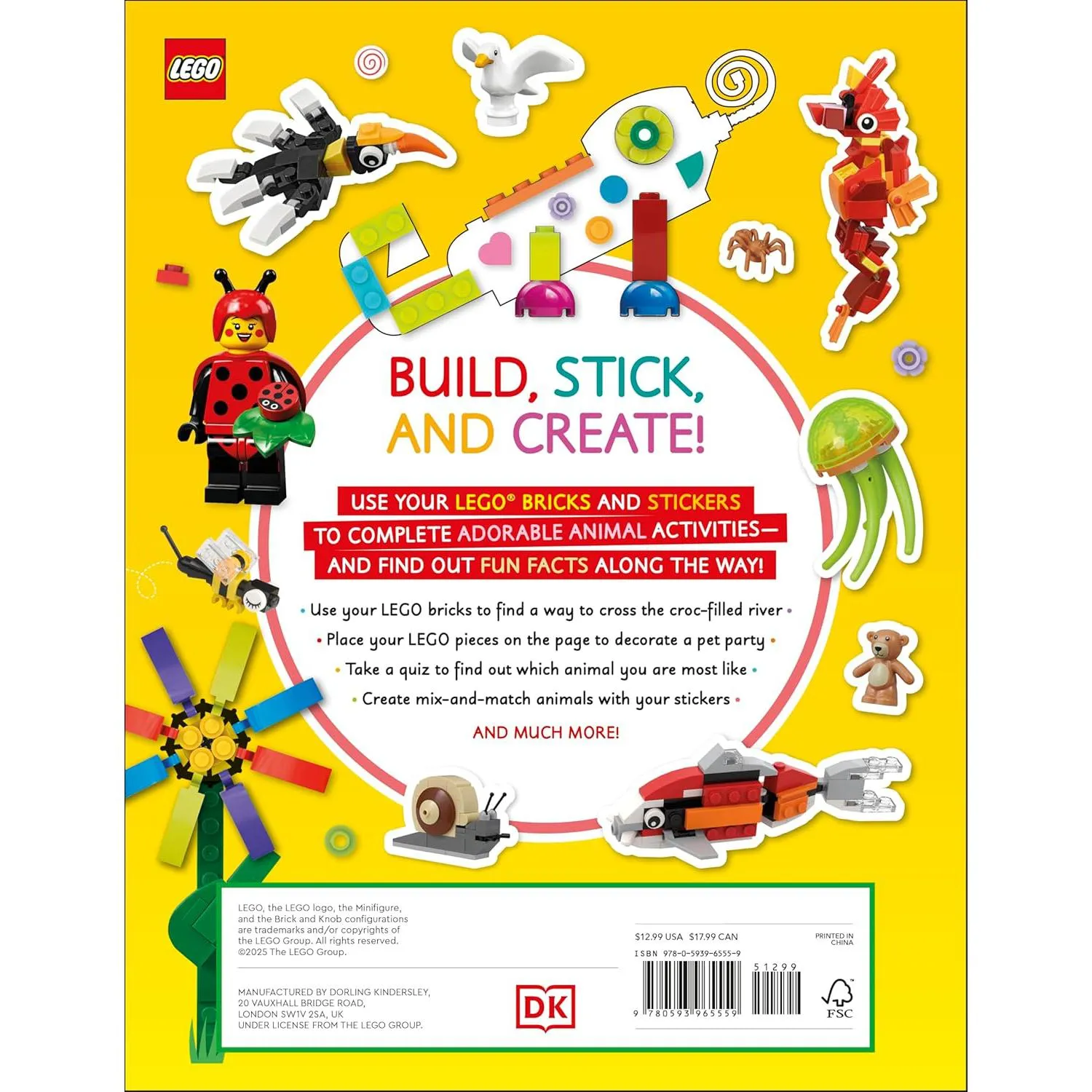 LEGO ideas activity book animals