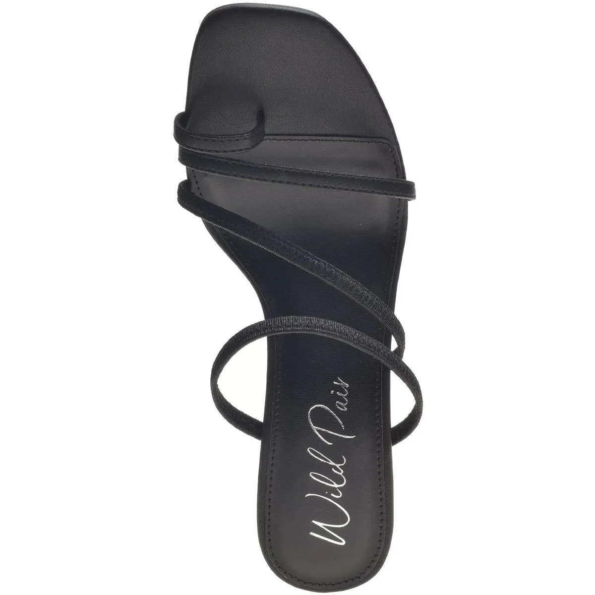 Lenore Womens Faux Leather Slip On Dress Sandals