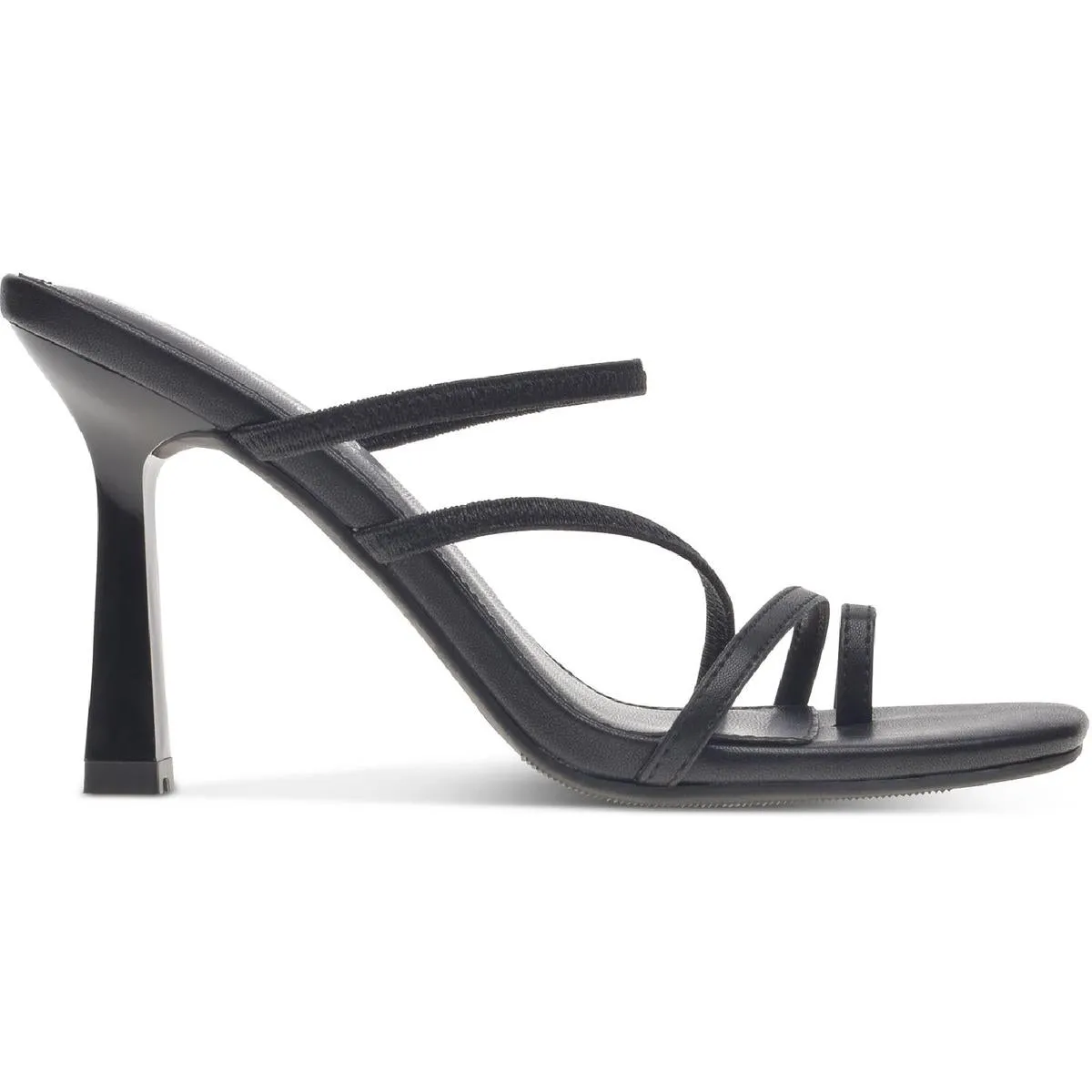 Lenore Womens Faux Leather Slip On Dress Sandals