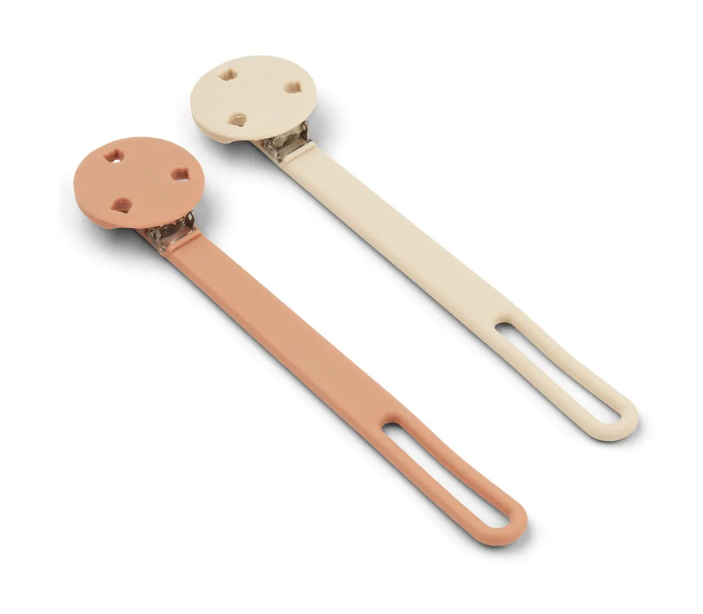 Liewood, Silicone Pacifier Clip, 2 Pk