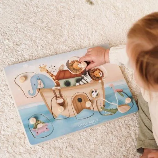 Little Dutch, Wooden Sound Puzzle, Noah's Ark