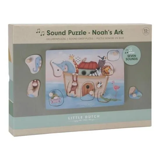 Little Dutch, Wooden Sound Puzzle, Noah's Ark
