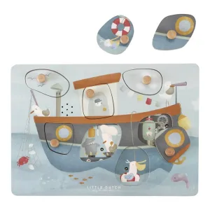 Little Dutch, Wooden Sound Puzzle Sailors Bay