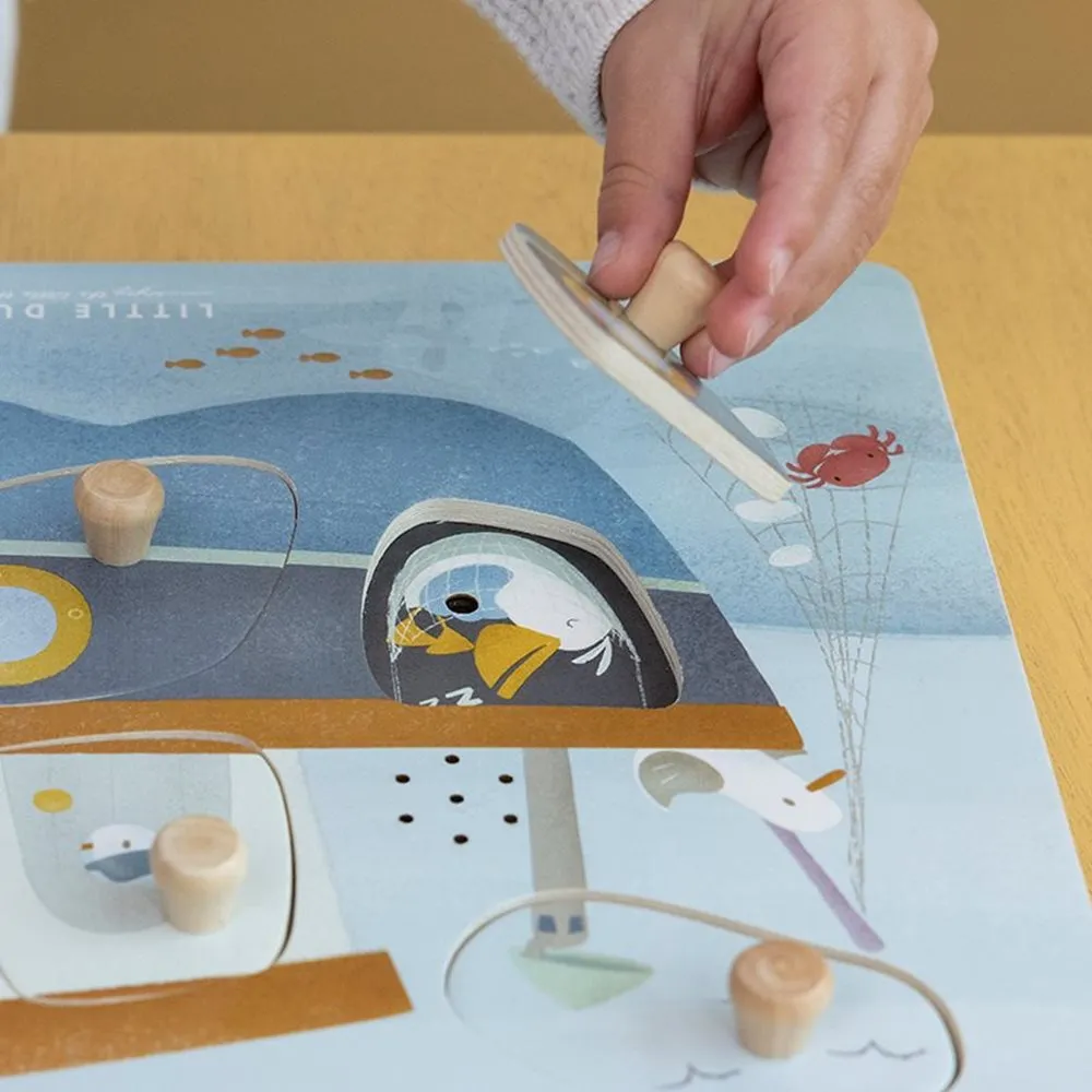 Little Dutch, Wooden Sound Puzzle Sailors Bay