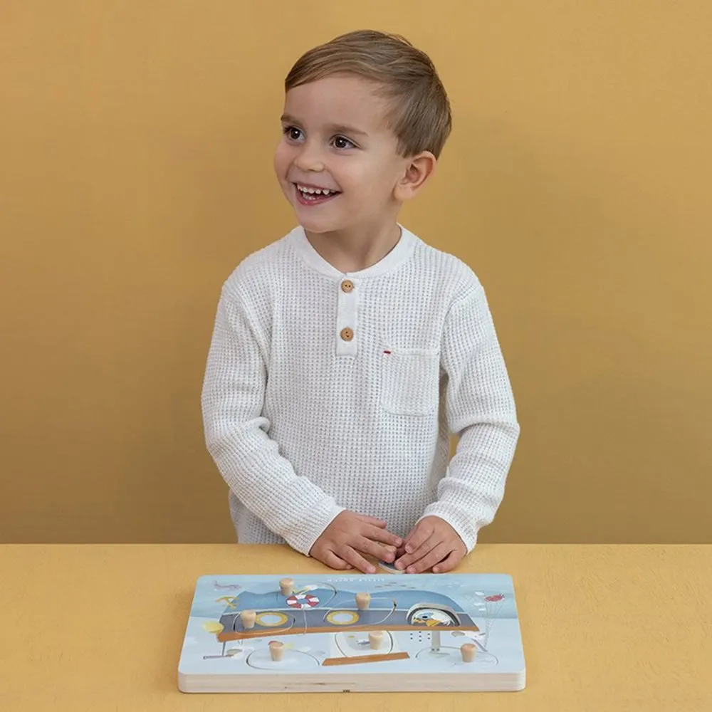 Little Dutch, Wooden Sound Puzzle Sailors Bay