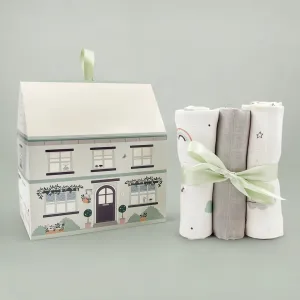 Little Love Trio of Muslins - Grey
