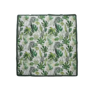 LITTLE UNICORN 5x5 Outdoor Blanket - Tropical Leaf