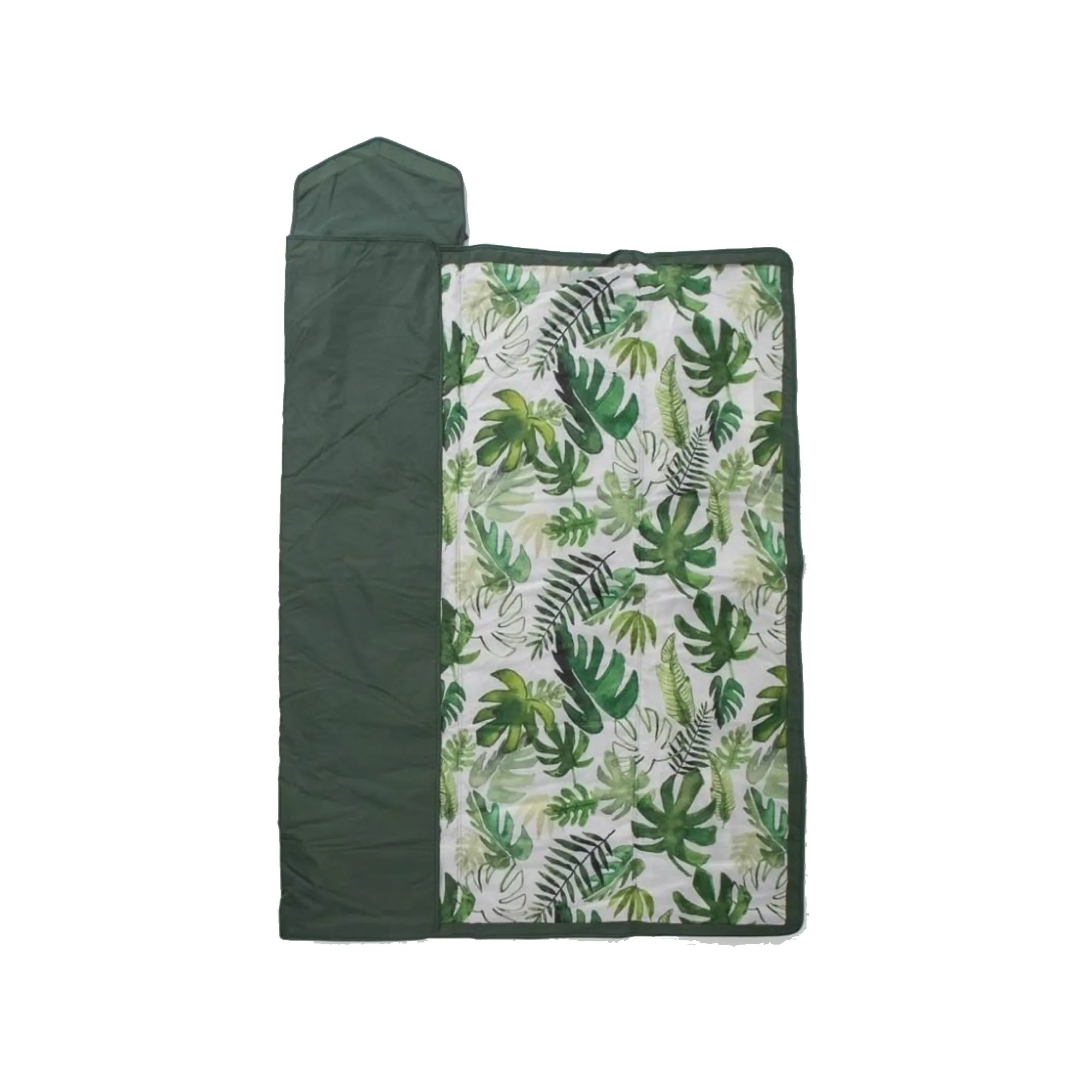LITTLE UNICORN 5x5 Outdoor Blanket - Tropical Leaf