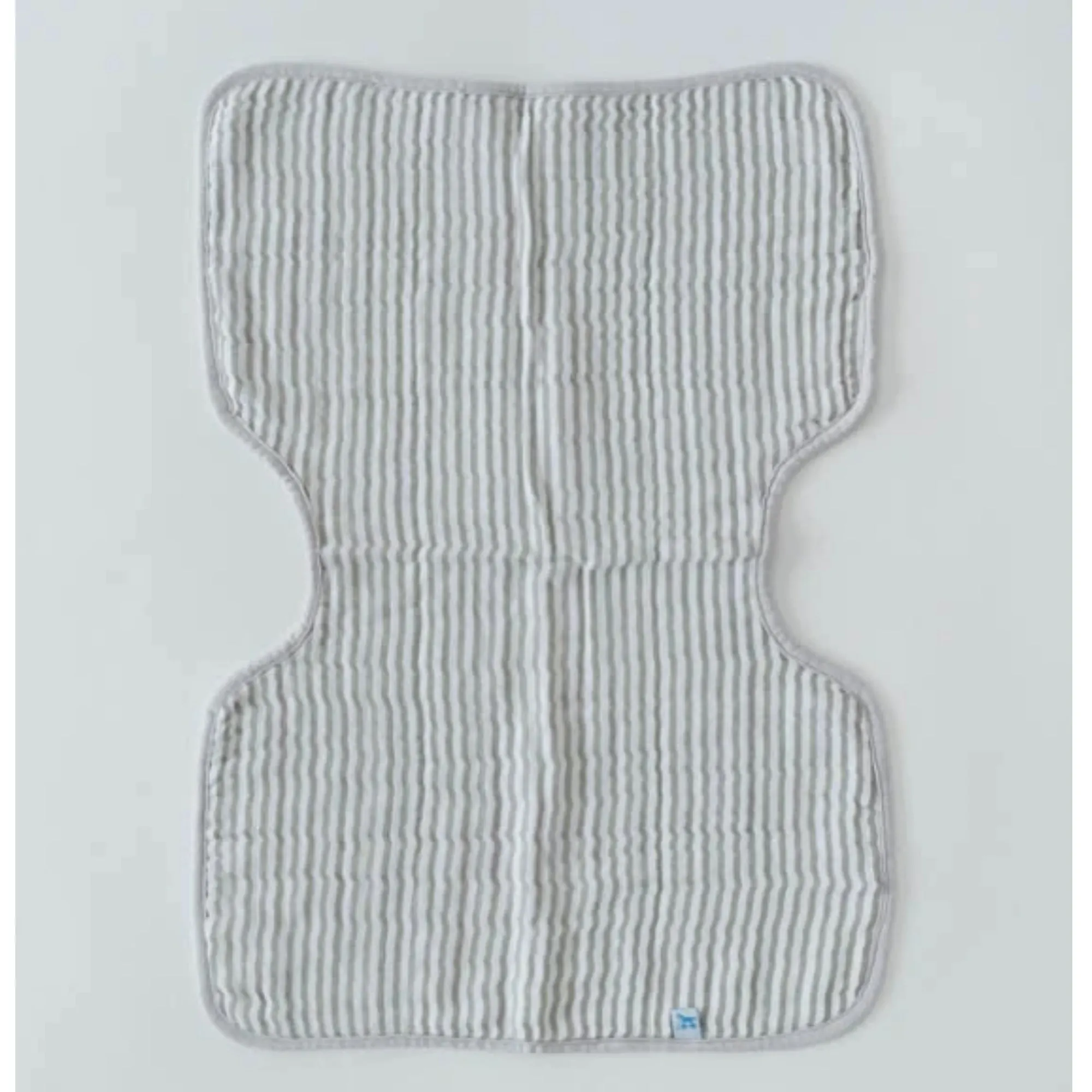 LITTLE UNICORN Cotton Muslin Burp Cloth - Grey Stripe