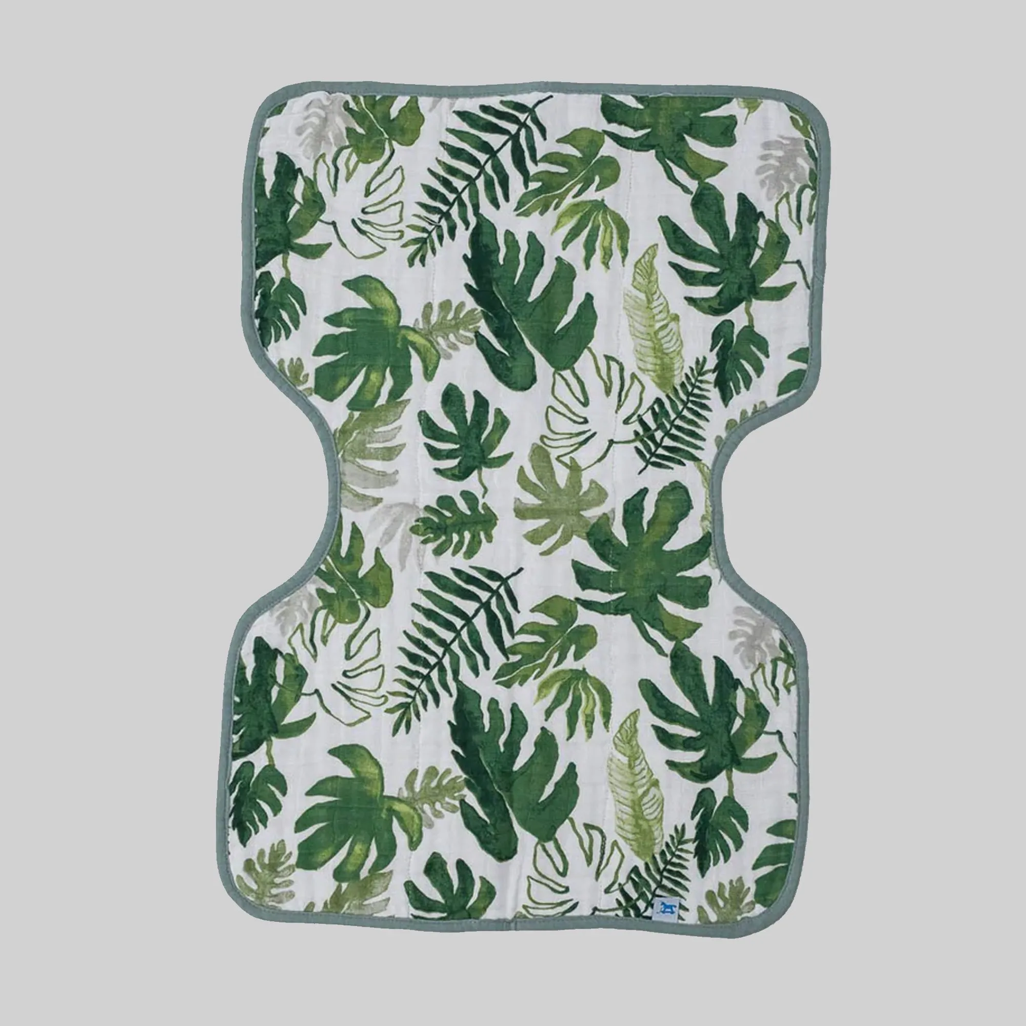 LITTLE UNICORN Cotton Muslin Burp Cloth - Tropical Leaf