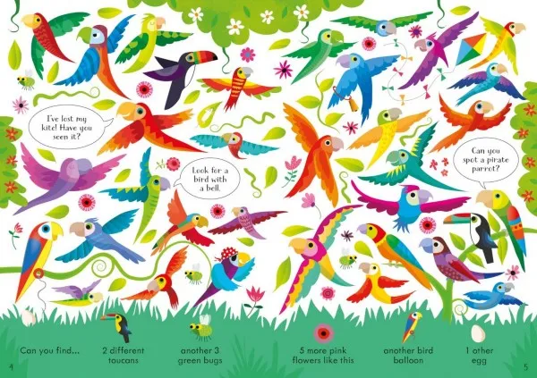 Look and Find Puzzles On the Animals
