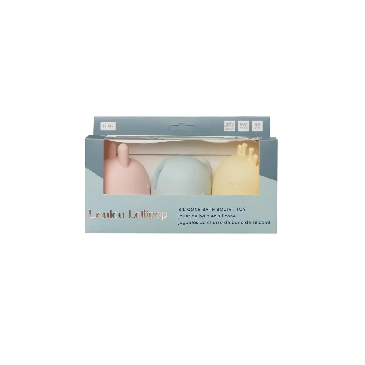 Loulou Lollipop wild toys bath set pastel