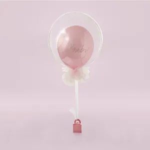 Luxury Pink New Baby Bubble Balloon