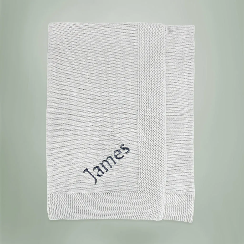 Luxury Rose Baby Clothes Bouquet and Personalised Baby Blanket, Grey