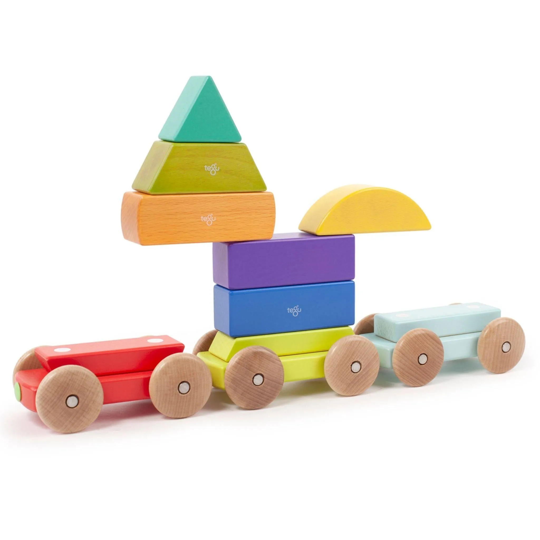 Magnetic Wooden Shape Train