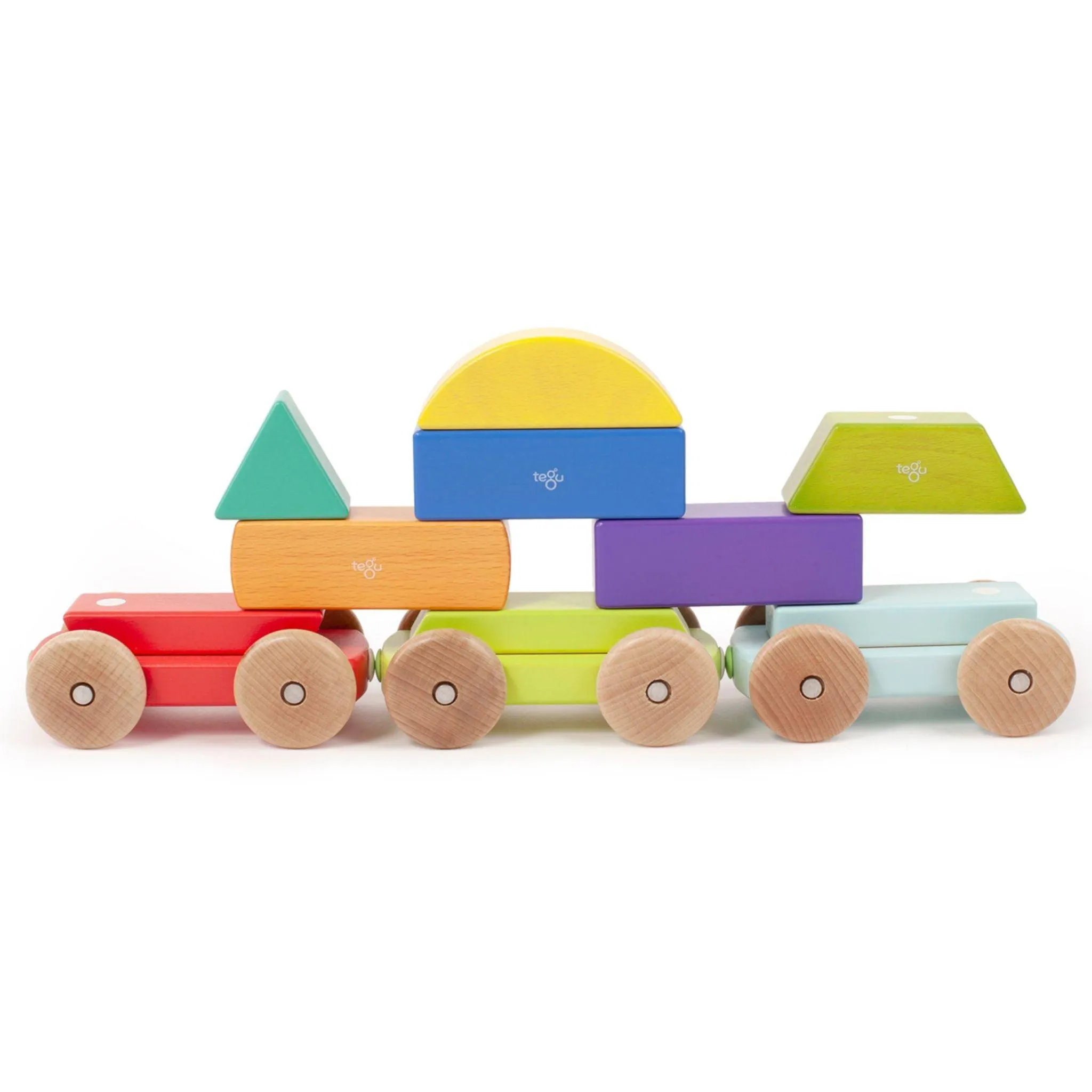 Magnetic Wooden Shape Train