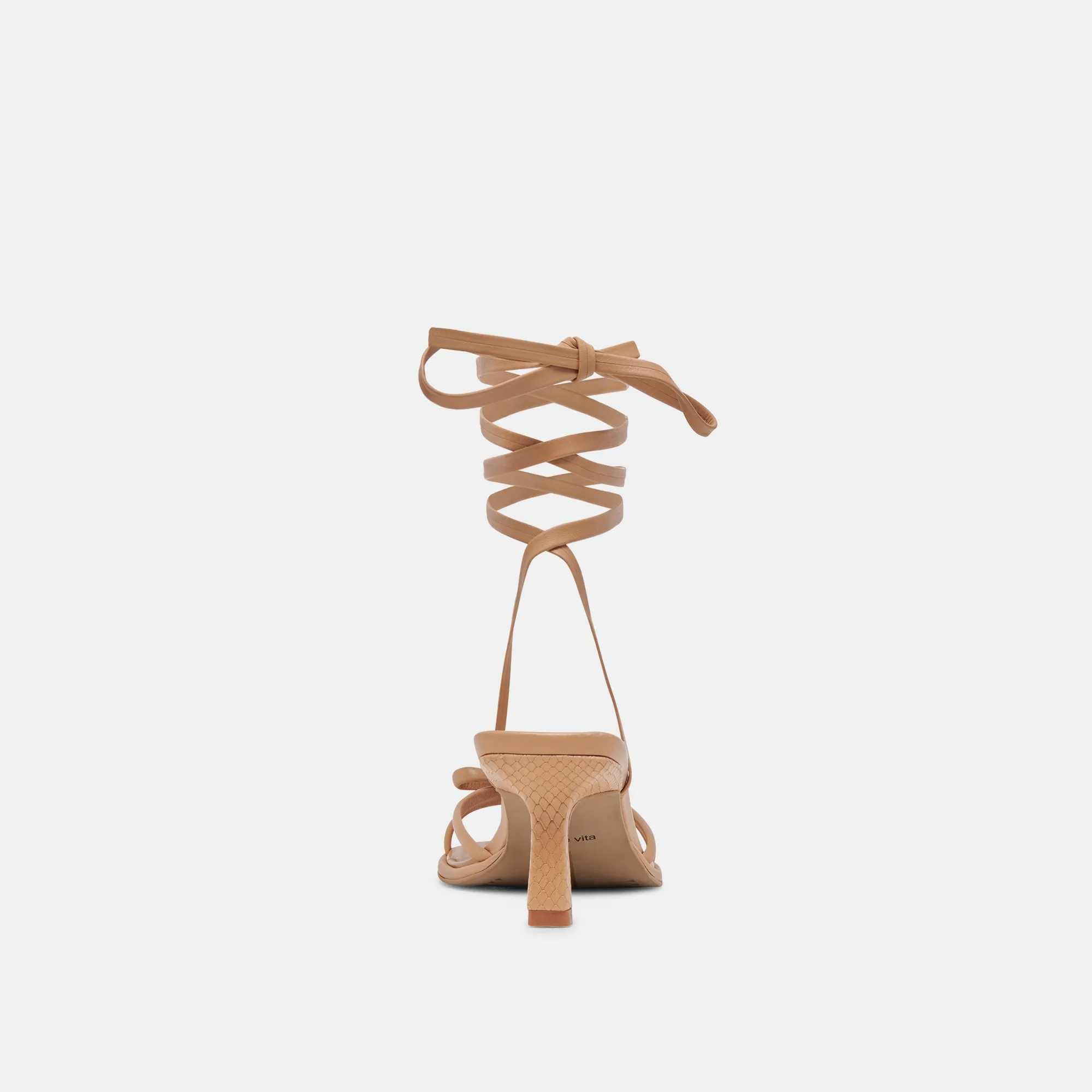 MAISON HEELS LIGHT TAN LEATHER